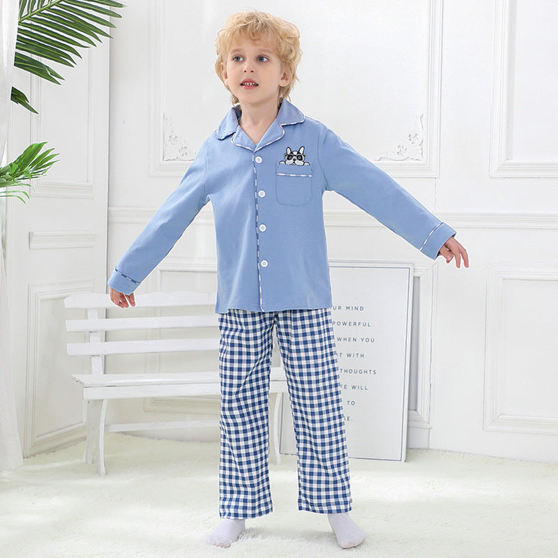 Boys Cotton Cardigan Pajama Set Boys Cotton Cardigan Pajama Set